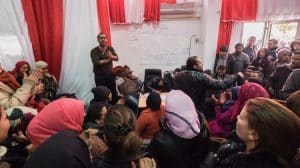 En Tunisie, une mobilisation de chômeurs à Kasserine en janvier 2016