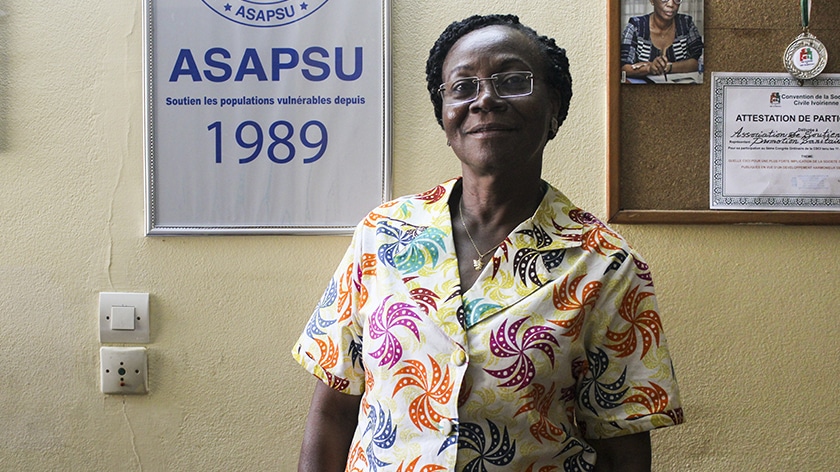 Docteur Claudine Lath, directrice de l’ONG Asapsu au siège à Abidjan