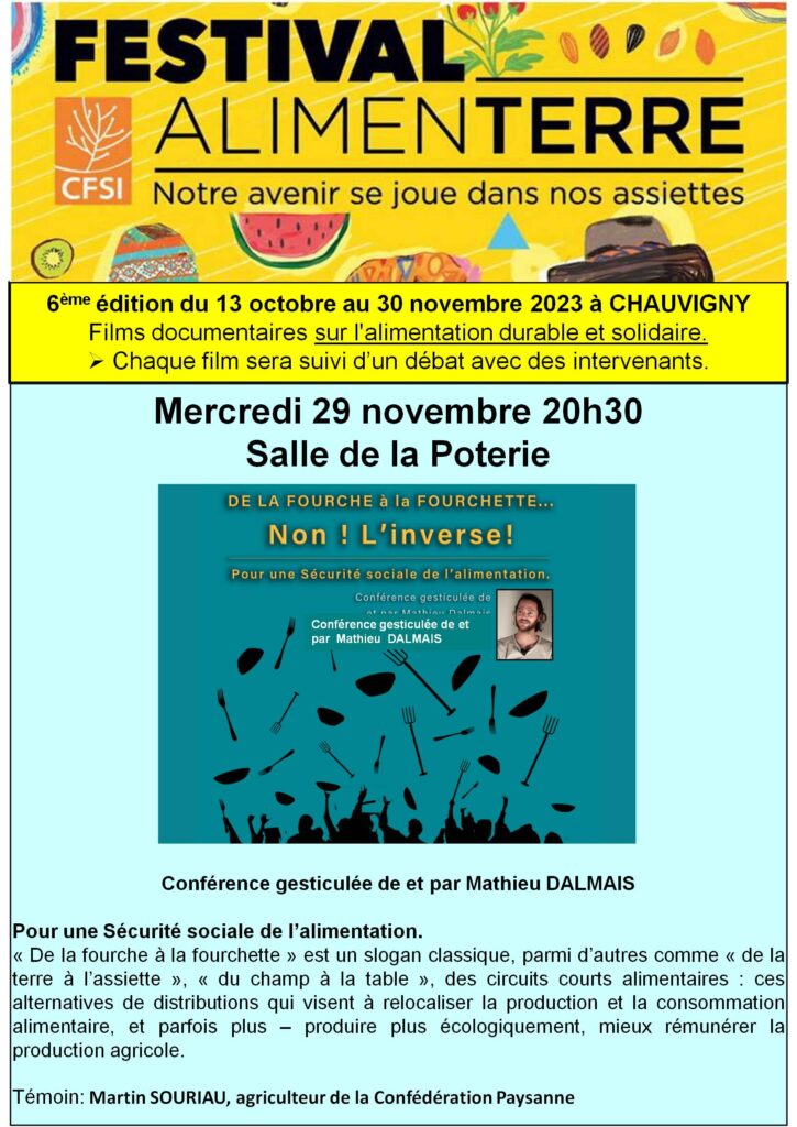 Poitou-Charentes - 11/2023 Chauvigny -De la fourche à la fourchette… Non ! L’inverse